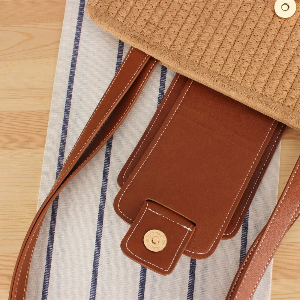 Braided Tote Bag with Elegant Leather Detail Kalsten