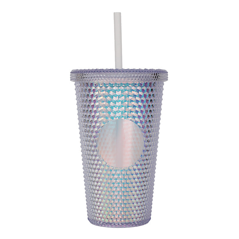 Unisex plastic drinking cup with textured design Kalsten
