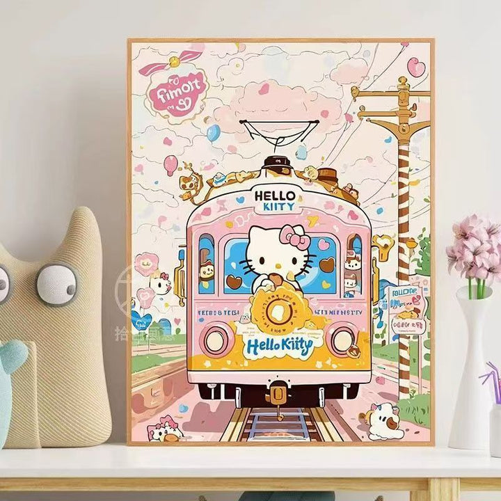 Hello Kitty-Themed Whimsical Wall Art Kalsten