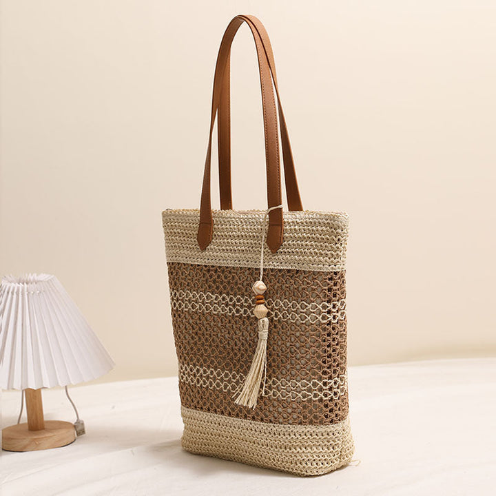 Braided Tote Bag Made From Natural Materials Kalsten