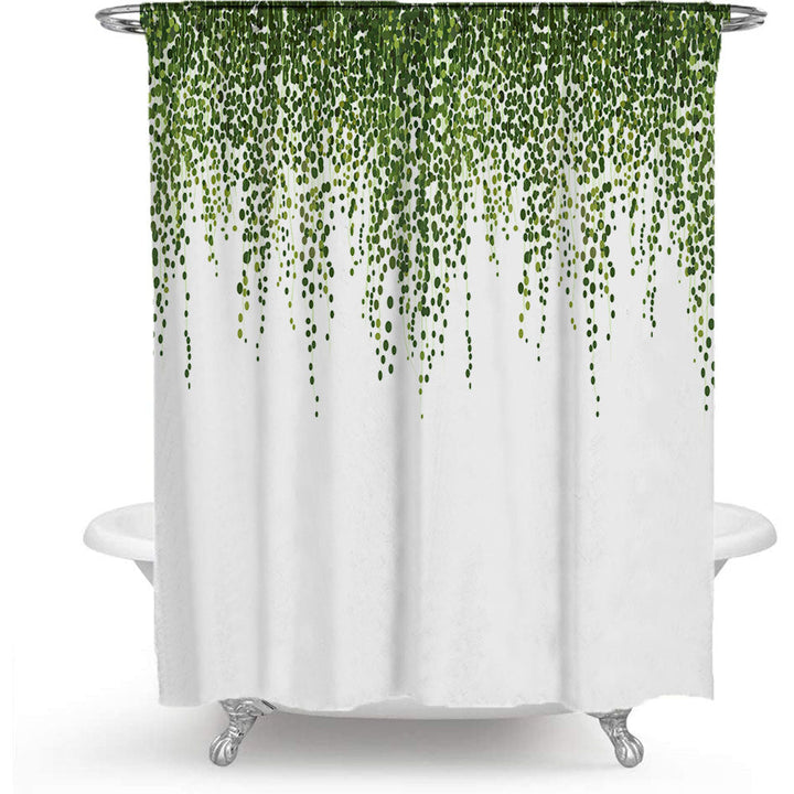 Botanical Leaf Print Shower Curtain Kalsten