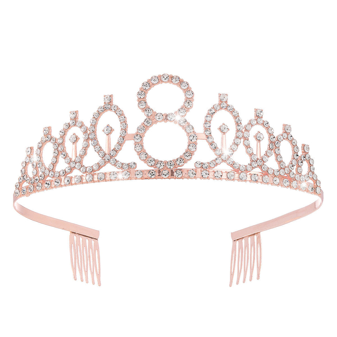 Women's Crystal-Embellished Tiara with Elegant Design Kalsten