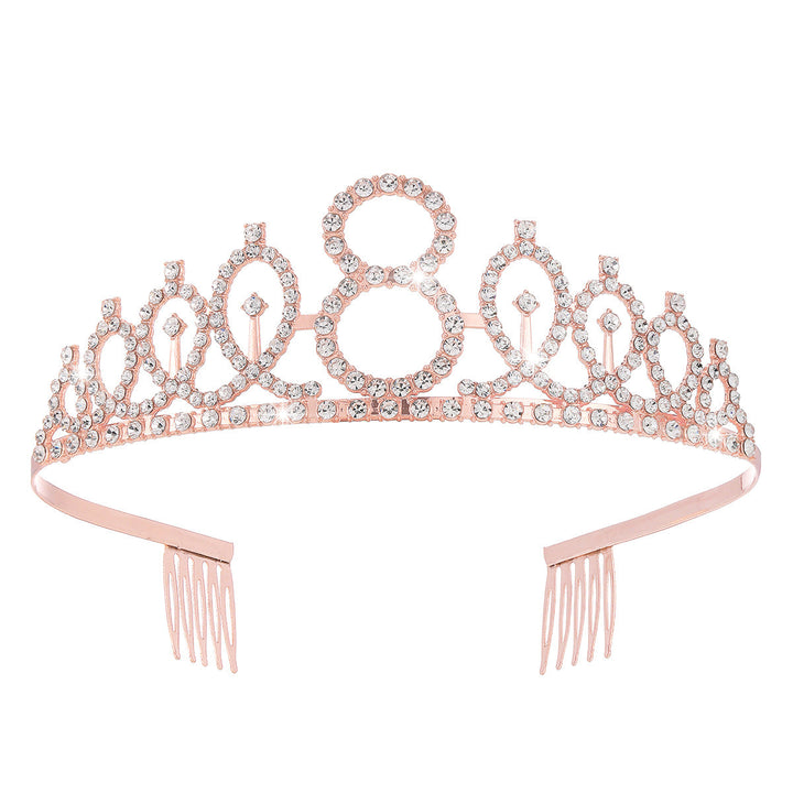 Women's Crystal-Embellished Tiara with Elegant Design Kalsten