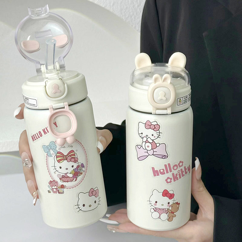 Women's insulated drinking bottle with secure flip lid and cute design Kalsten