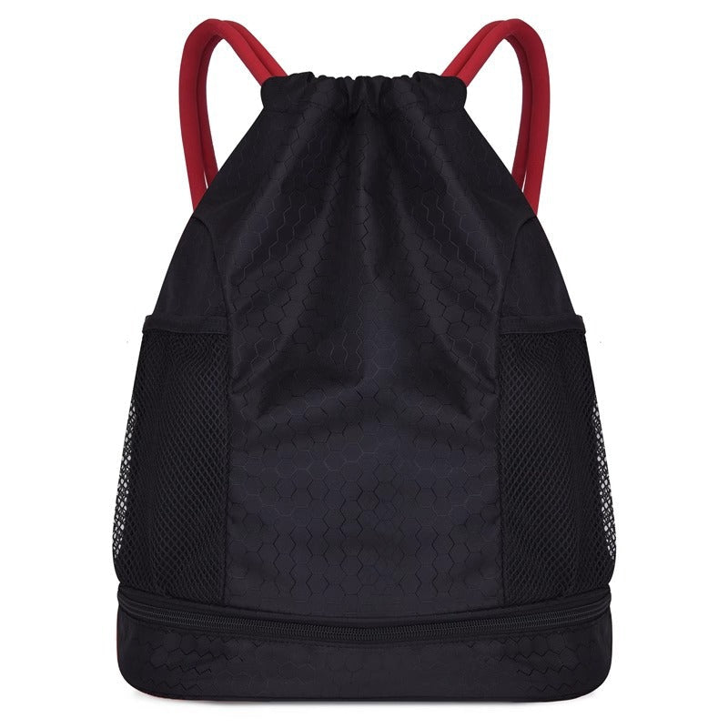 Lightweight Hexagonal Pattern Drawstring Backpack Kalsten