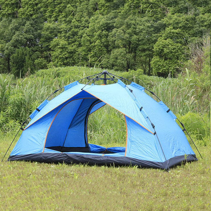 Camping Tent With Expandable Interior And Weatherproof Material Kalsten