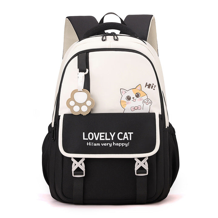 Cute Cat-Themed School Backpack