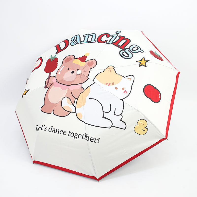 Ladies Playful Umbrella with Animal Motifs Kalsten