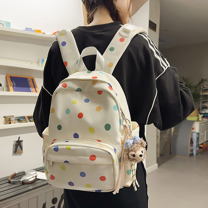 Star-Print Multi-Pocket Backpack Kalsten