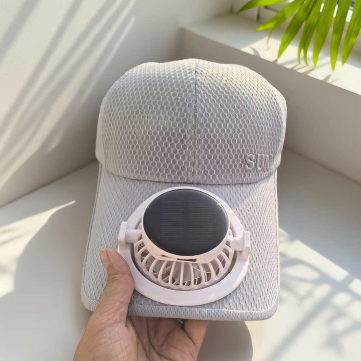 Ventilated baseball cap with detachable rechargeable fan Kalsten