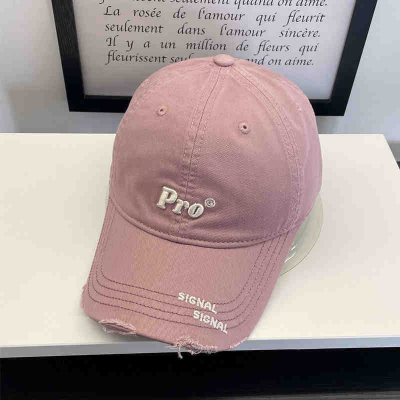 Women's Casual Distressed Embroidered Baseball Cap Kalsten