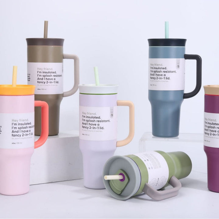 Women's insulated mug with 2-in-1 lid Kalsten