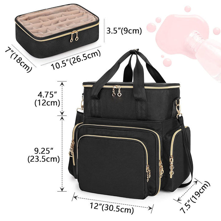 Practical cosmetics and nail organizer bag Kalsten