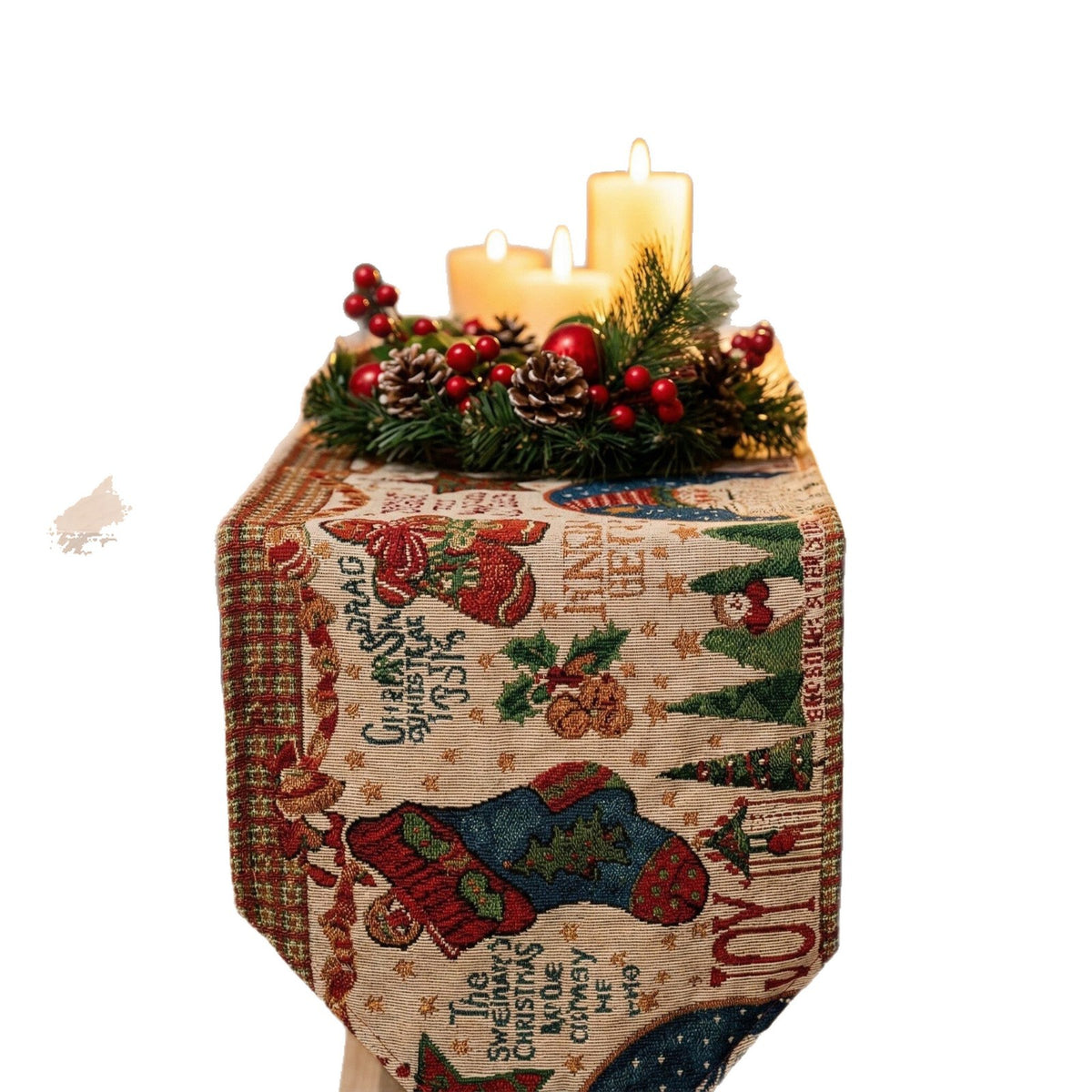 Festive Holiday-Themed Table Runner