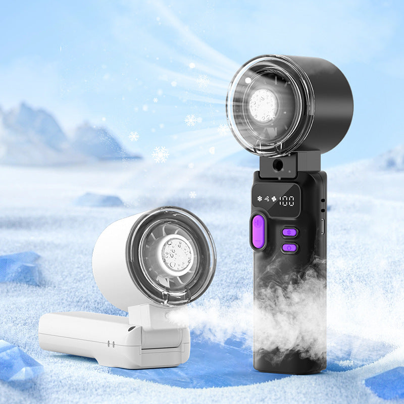 Cooling rechargeable handheld digital display tilt fan with silent brushless motor Kalsten