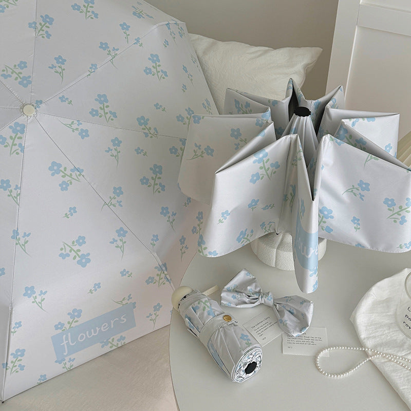 Women's Folding Umbrella with Stylish Floral Design Kalsten