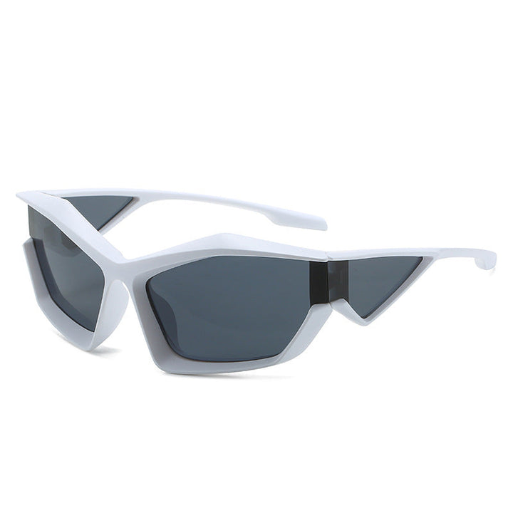 Women's sporty performance sunglasses with modern geometry frame Kalsten