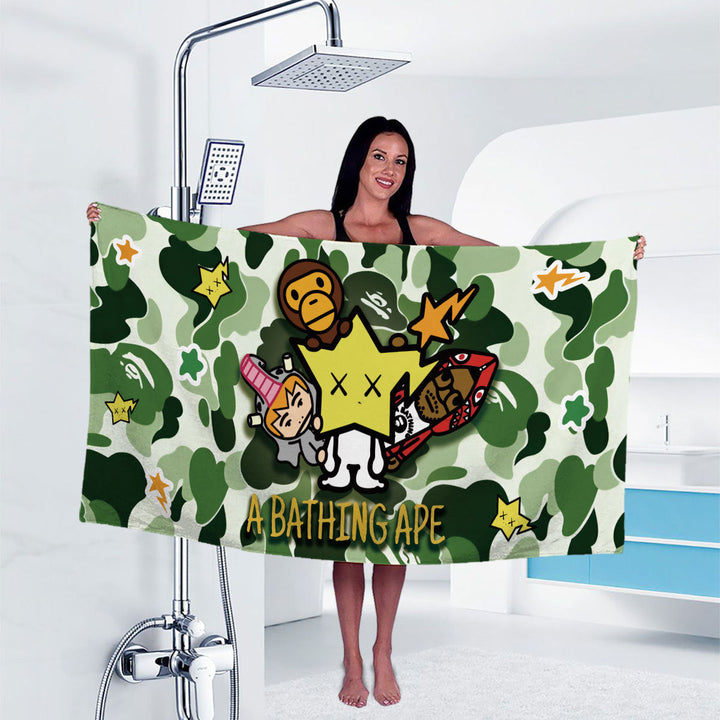 Artistic Cartoon-Themed Shower Curtain Kalsten