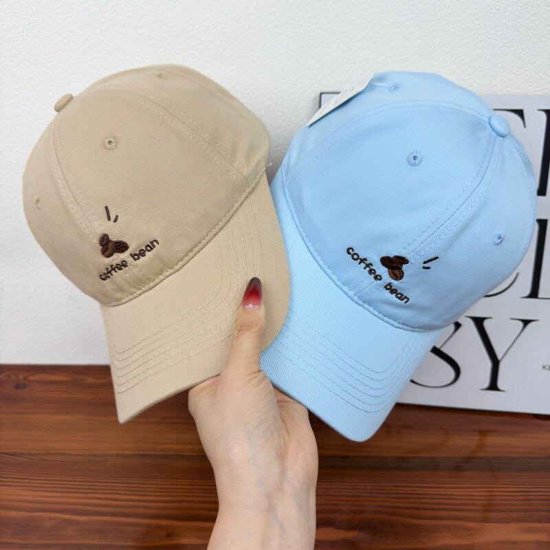 Women's Embroidered Coffee Bean Baseball Cap Kalsten