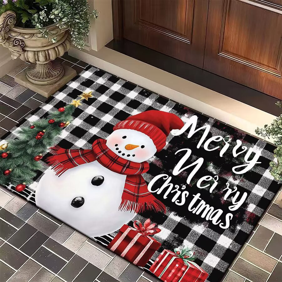 Festive Christmas Welcome Mat Acalora