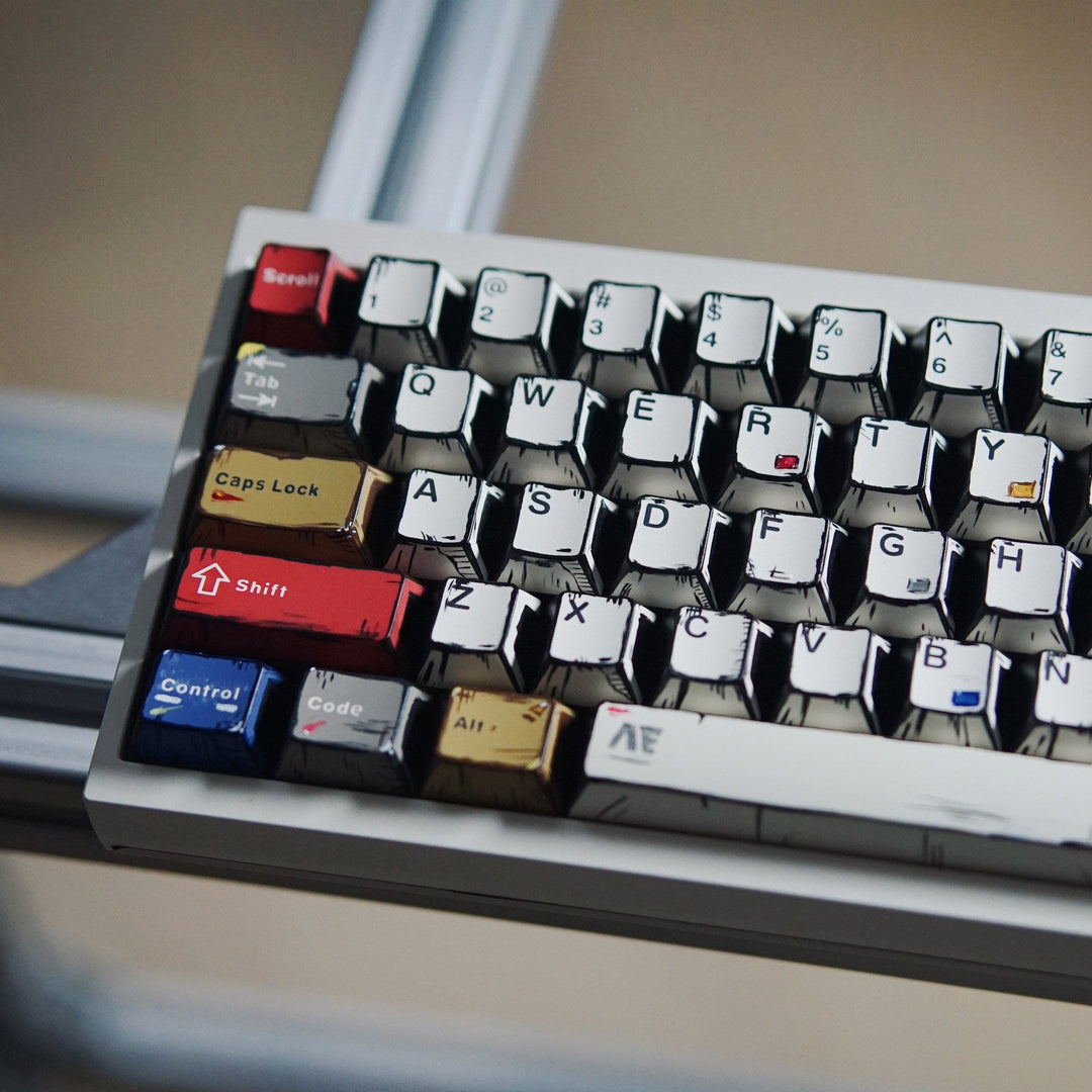 Retro-Themed Custom Mechanical Keyboard Kalsten