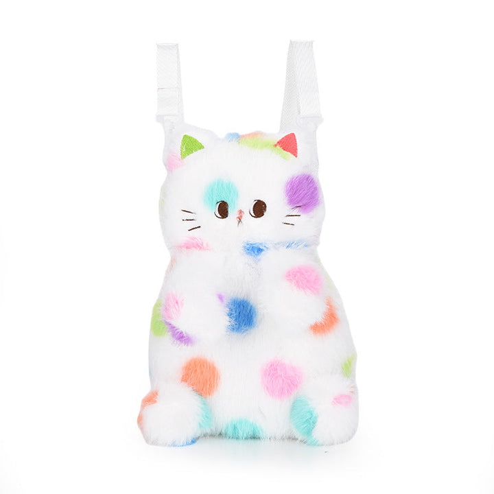 Plush bag with playful cat design Kalsten