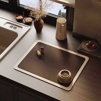 Elegant Textured Kitchen Counter Mat Acalora