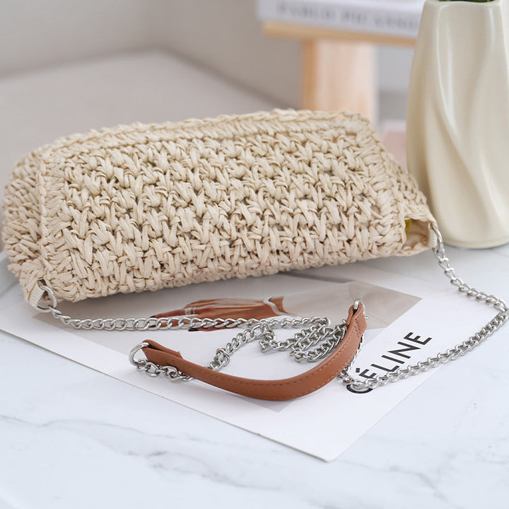 Handmade shoulder bag with metallic accents Kalsten