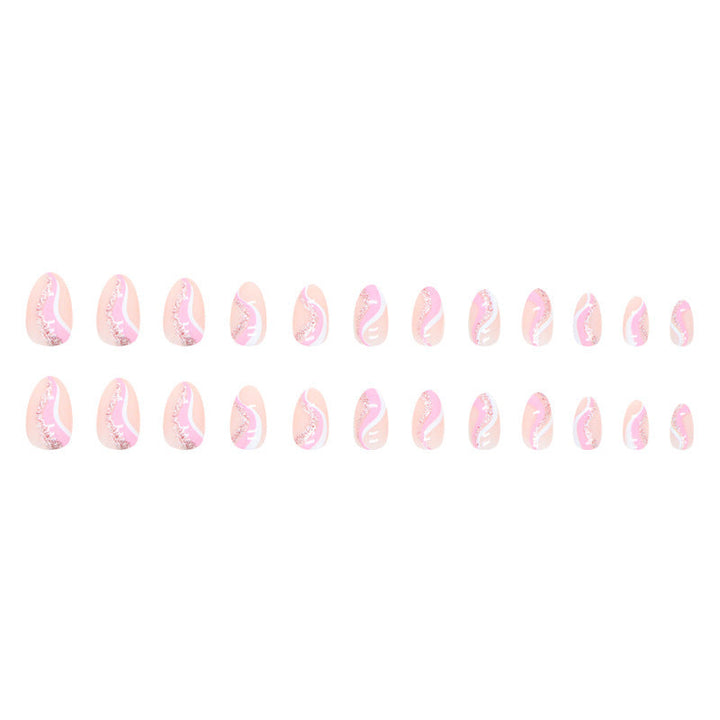 Artistic Wave Design Nail Tips Kalsten