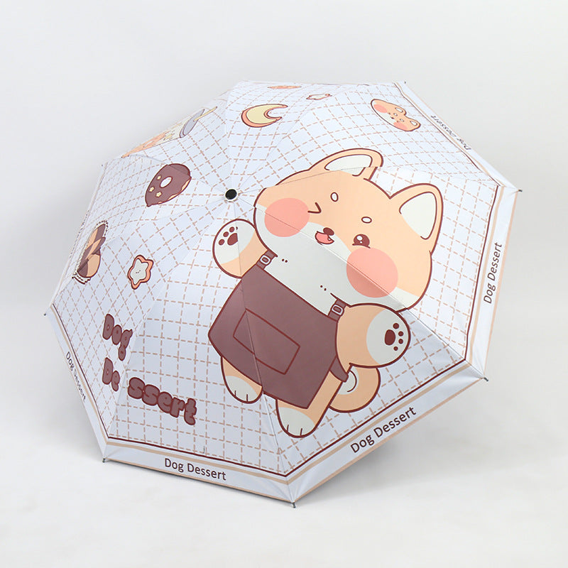 Women's Funny Foldable Umbrella with Cute Animal Design Kalsten