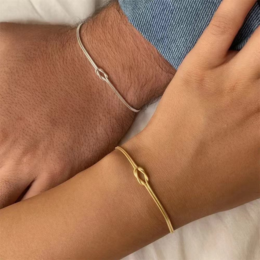 Elegant Dual-Strand Knot Bracelet Kalsten