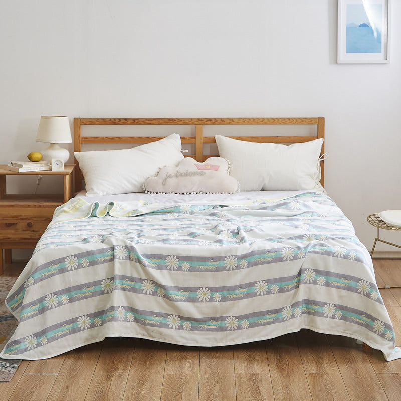 Women Elegant Blanket with Subtle Leaf Pattern Kalsten