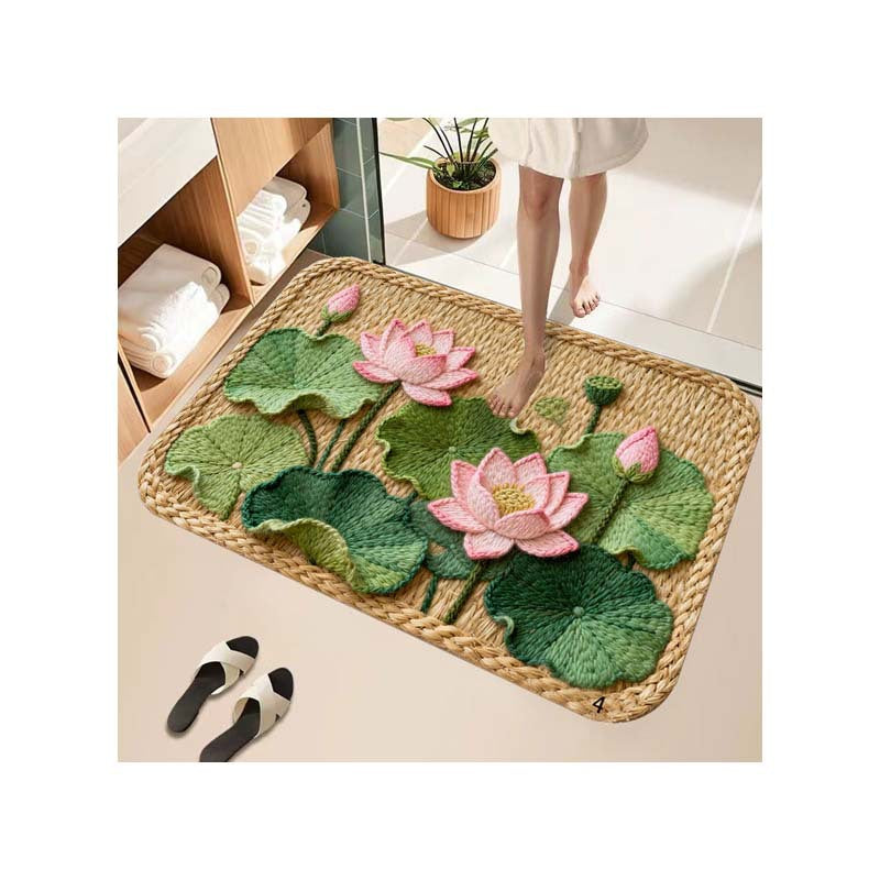 Floral Patchwork Bath Mat Kalsten