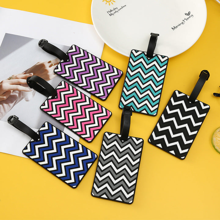 Women's Luggage Tag with Modern Zigzag Pattern Kalsten