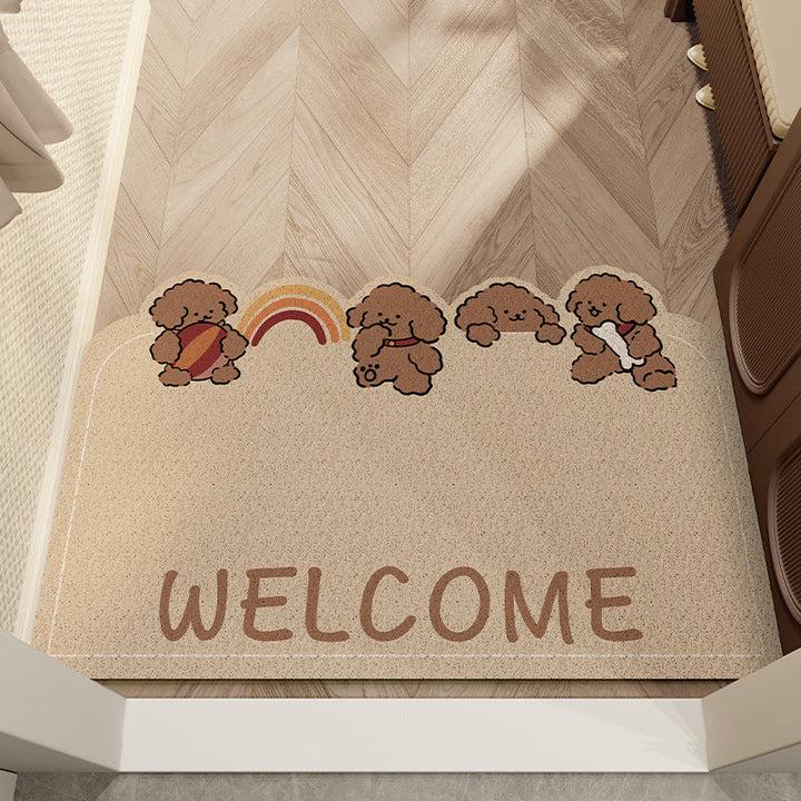 Cute Cat Themed Welcome Mat
