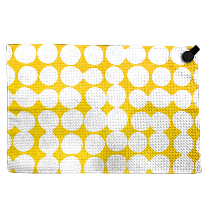 Towel with modern circular pattern Kalsten