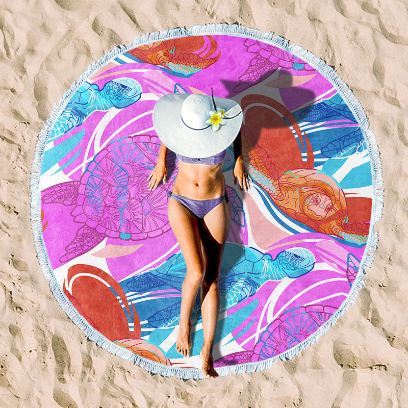 Rundstrand towel with unique sunset design Kalsten