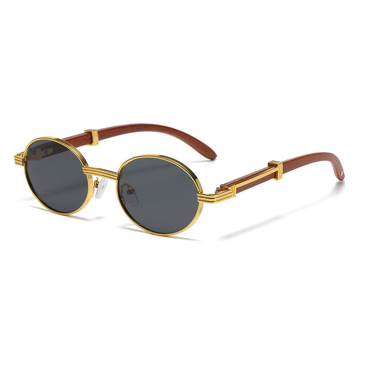 Women's Vintage-Style Sunglasses with Wooden Inner Frame Kalsten
