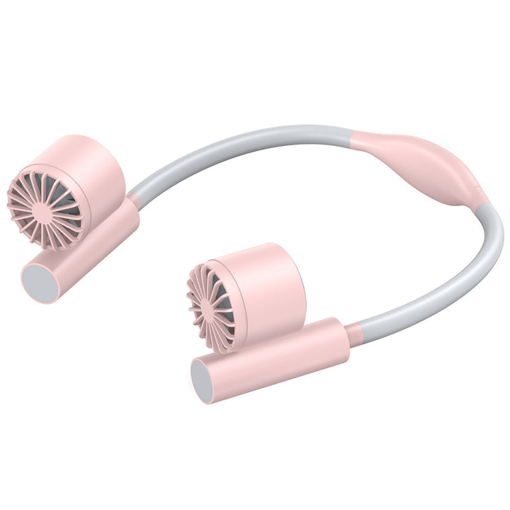 Cooling hands-free dual-head wearable neck fan with adjustable tilt silent brushless motors Kalsten