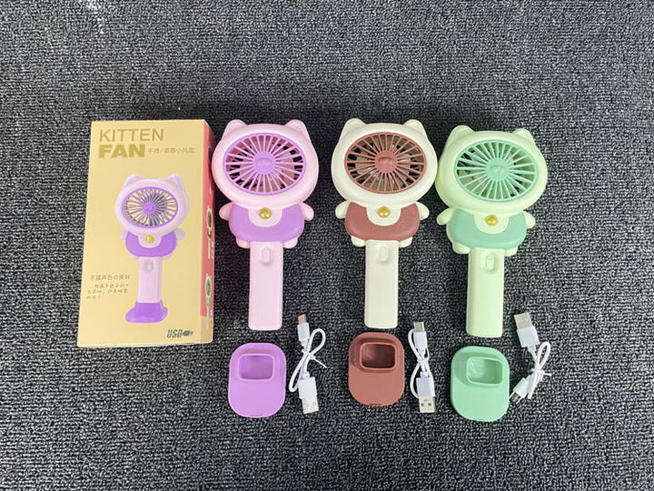 Unisex Portable Mini Hand Fan in Cute Cat Design Kalsten