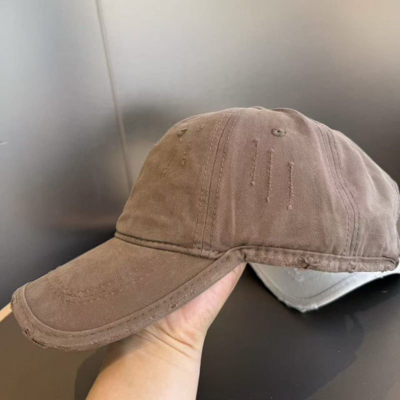 Women's Distressed Casual Twill Baseball Cap Kalsten