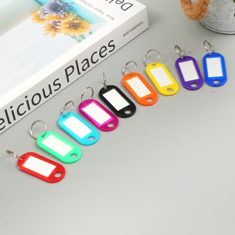 Unisex label tags with key ring and writable field Kalsten