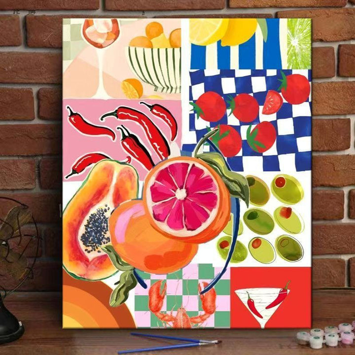 Peach Blossom Decorative Canvas Art Print Kalsten