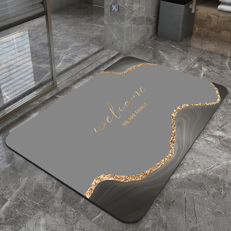 Modern Geometric Design Bath Mat