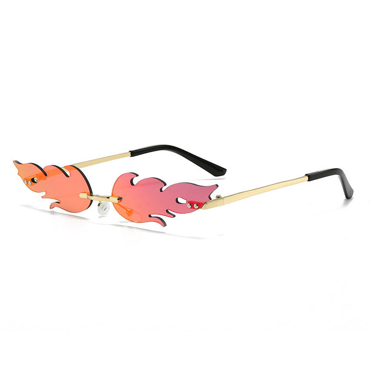 Ladies extravagant sunglasses in creative flame design Kalsten