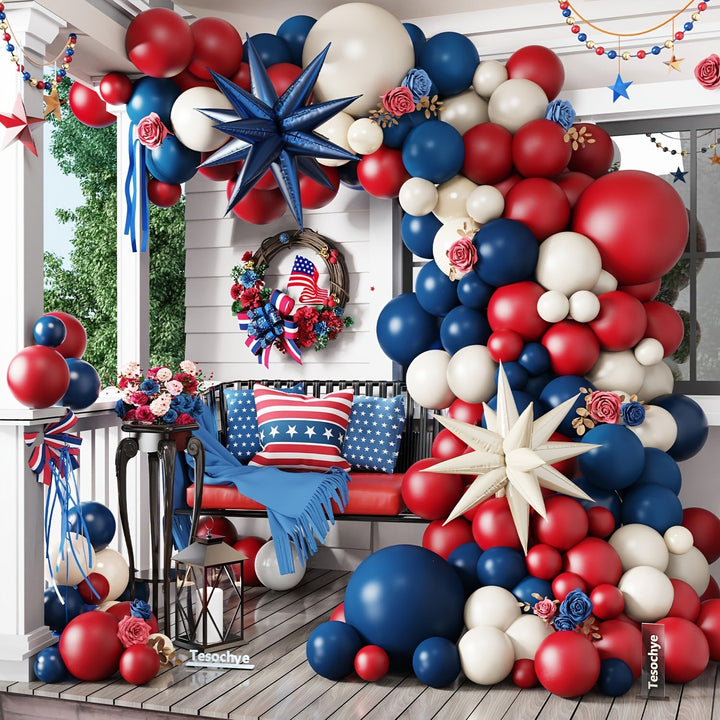 Unisex nan Balloon arch and table decor set with columns, clusters and fireworks attachments Kalsten