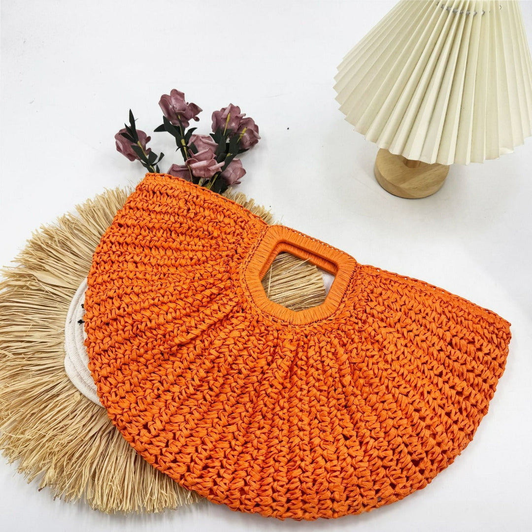 Designer Bast handbag with unique cut Kalsten