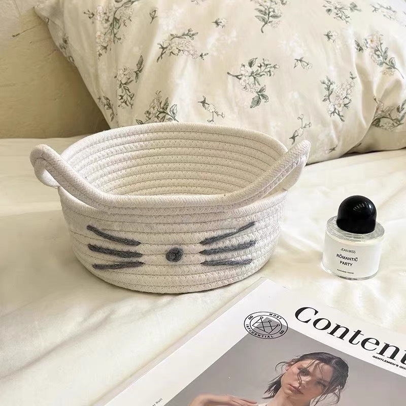 Women Playful Storage Basket in Cat Design Kalsten
