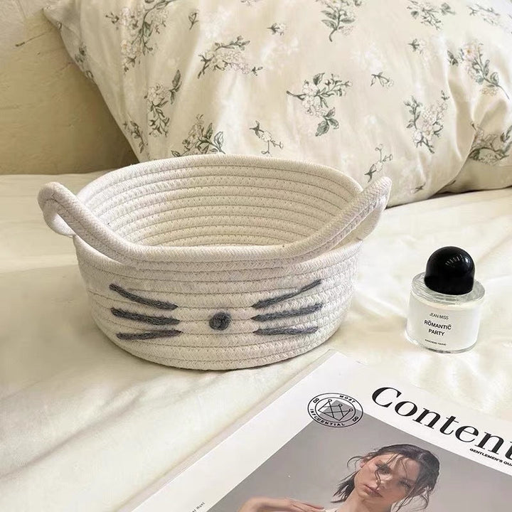 Women Playful Storage Basket in Cat Design Kalsten