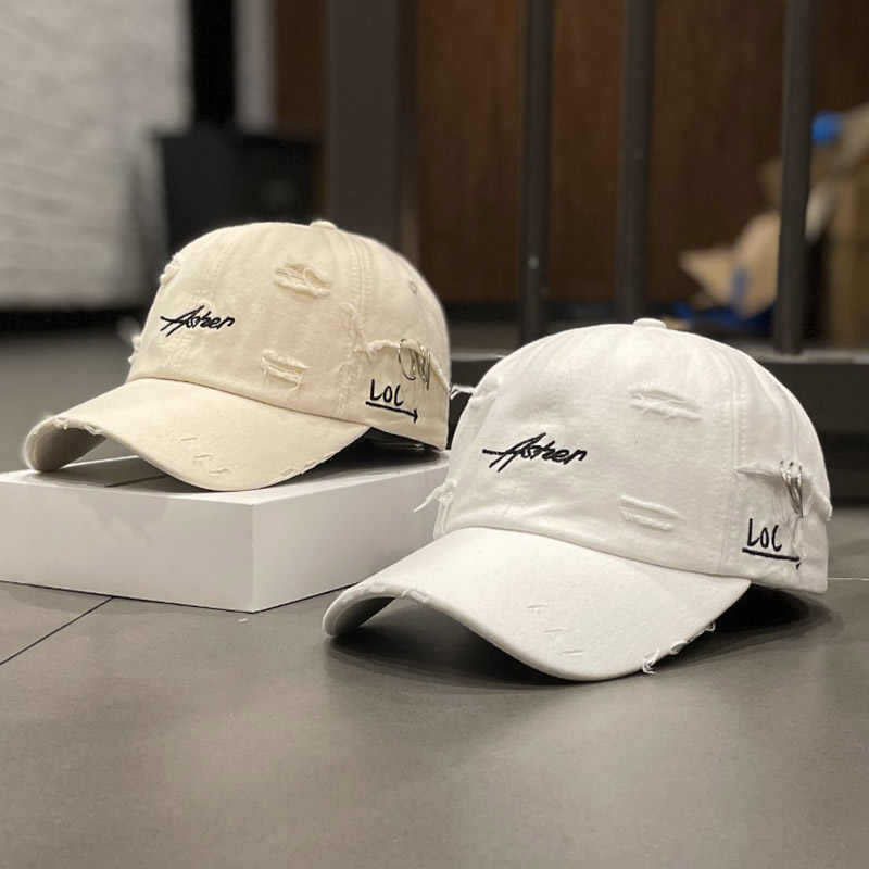 Unisex Distressed Denim Adjustable Cap Kalsten